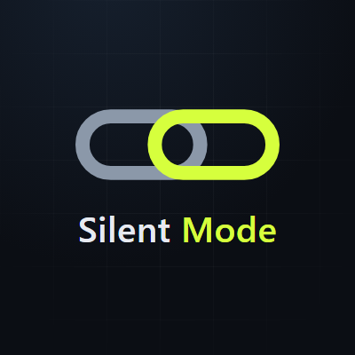 Silent Mode avatar, 400 by 400