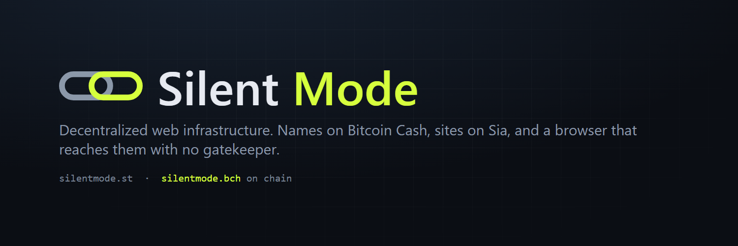 Silent Mode header banner, 1500 by 500